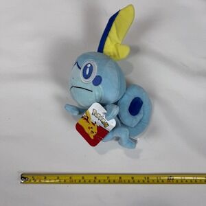 Pokémon Sobble Plush Stuffed Animal Jazwares Toy Blue Yellow 7" NWT